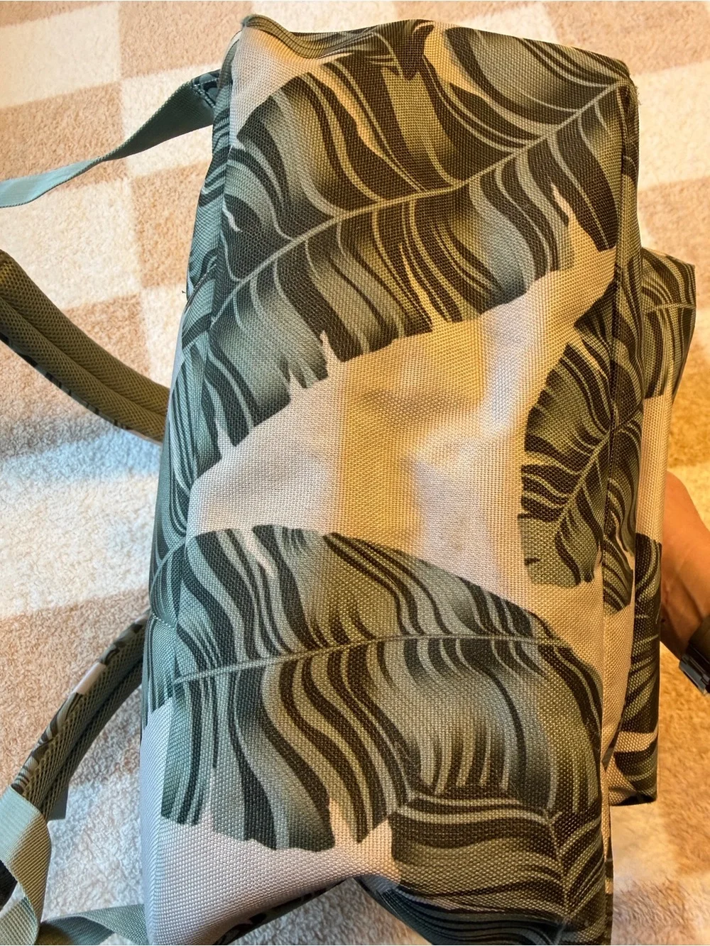 Herschel Supply Company Olive Green Leaf-Print Backpack